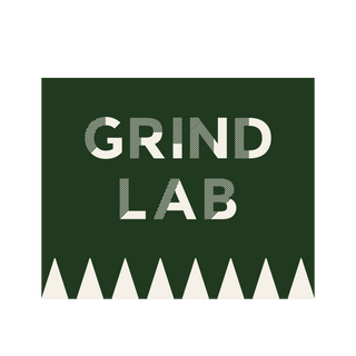 Grind Lab LLC Logo Green Vertical Laboratory Gravity
